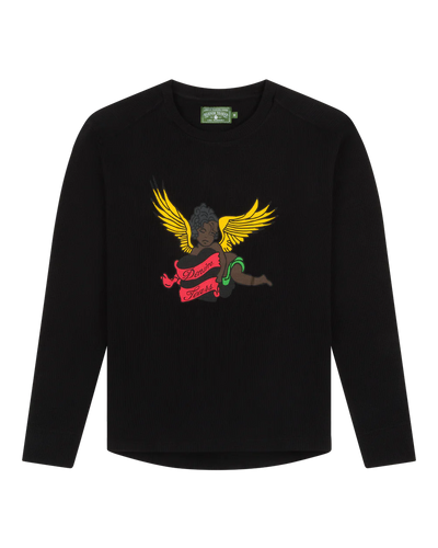 Black Cherub Thermal Long Sleeve Shirt